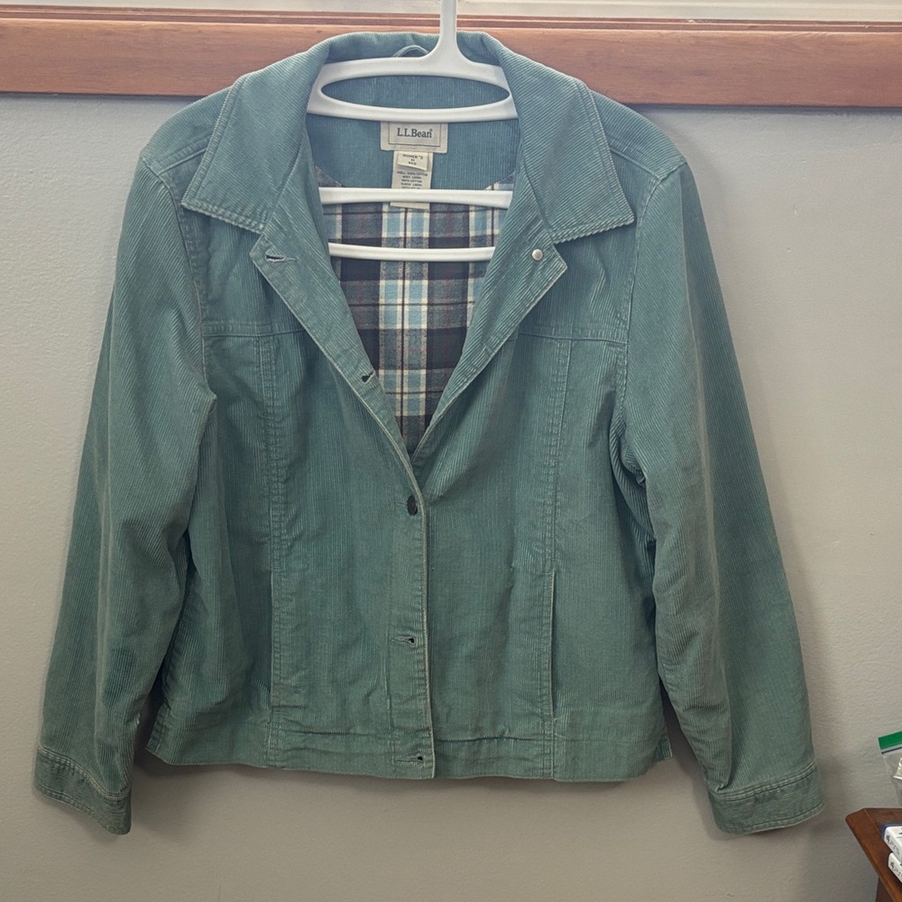 L.L. Bean Green Corduroy Jacket